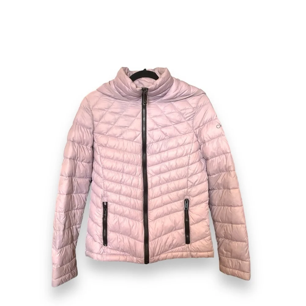 Calvin Klein Packable Down Blush Pink Puffer Jacket Small